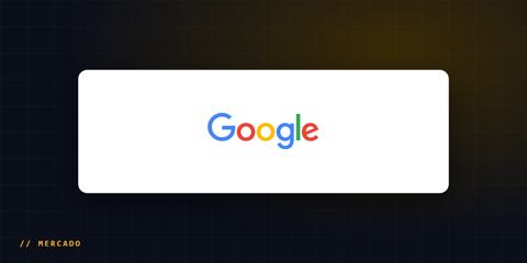 Logotipo do Google sobre fundo escuro