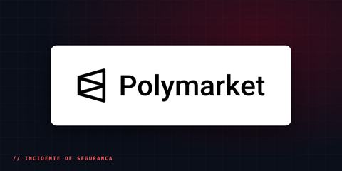 Logotipo da Polymarket sobre fundo escuro