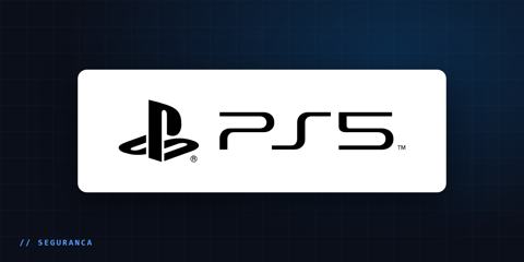 Logotipo do PlayStation 5 sobre fundo escuro